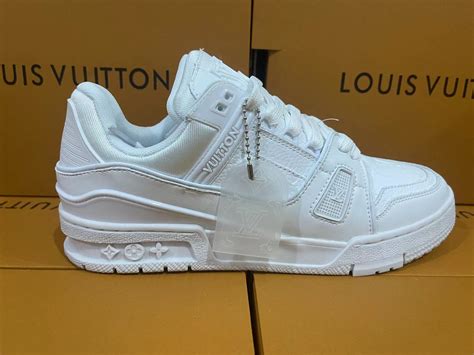 lv trainer total white|lv trainers.